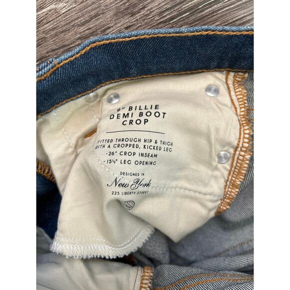 NWT J.Crew 9” Billie Demi Bootcut Crop Mid Rise Jean Size 23 In Lantern Wash - Picture 5 of 6